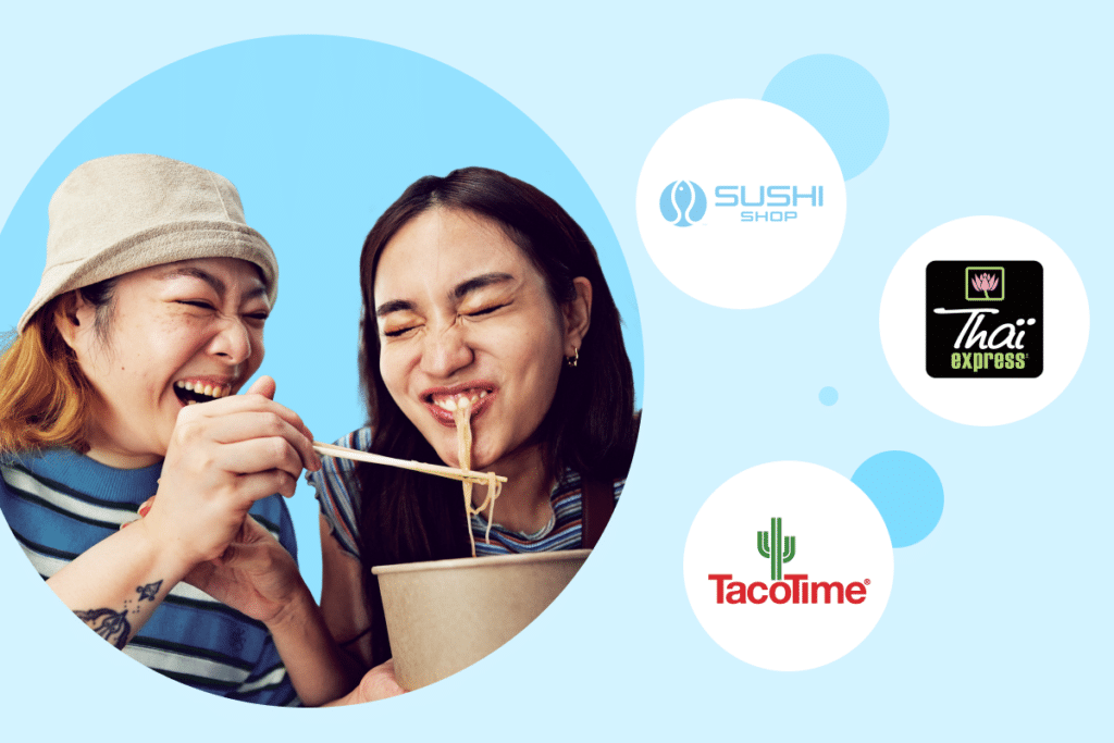 people enjoy food