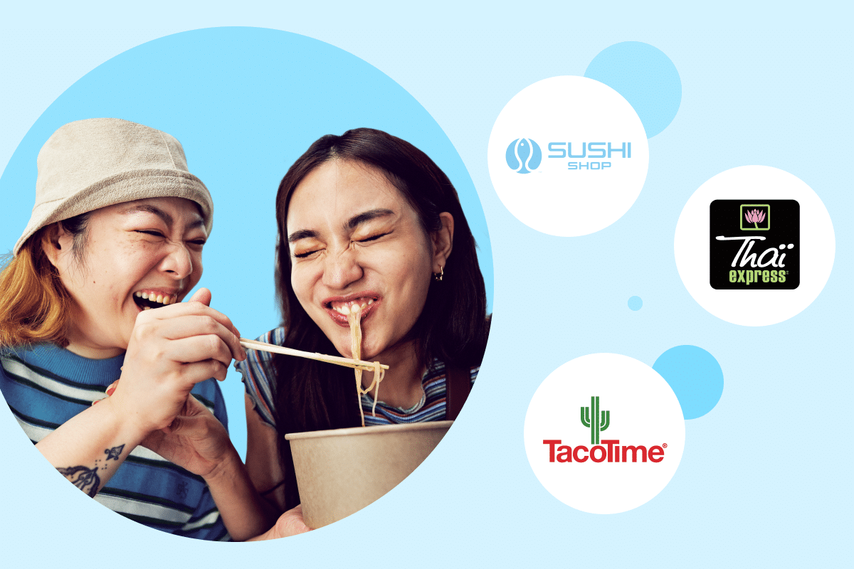 people enjoy food