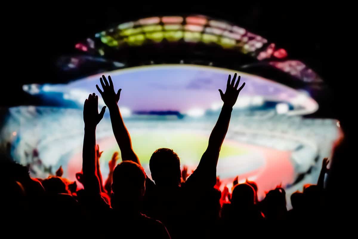 People enjoying a concert booked by Blue Rewards Live Events